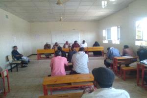 مكتب التربية بمديرية لودر يعقد اجتماعه بمدراء المدارس لمناقشة سير اجراءات الاختبارات