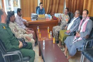 مدير عام مديرية القطن يلتقي العميد الركن عبدالدائم محمد صالح الشعيبي قائد لواء بارشيد