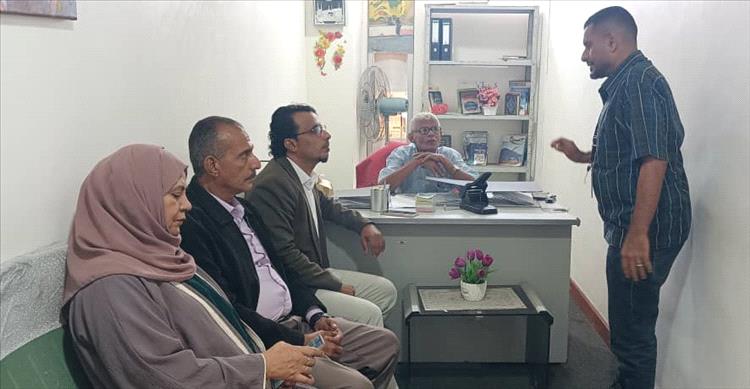 بن غودل والمحوري يتفقدان سير العمل في قسم رقابة المصنفات بمطار عدن الدولي