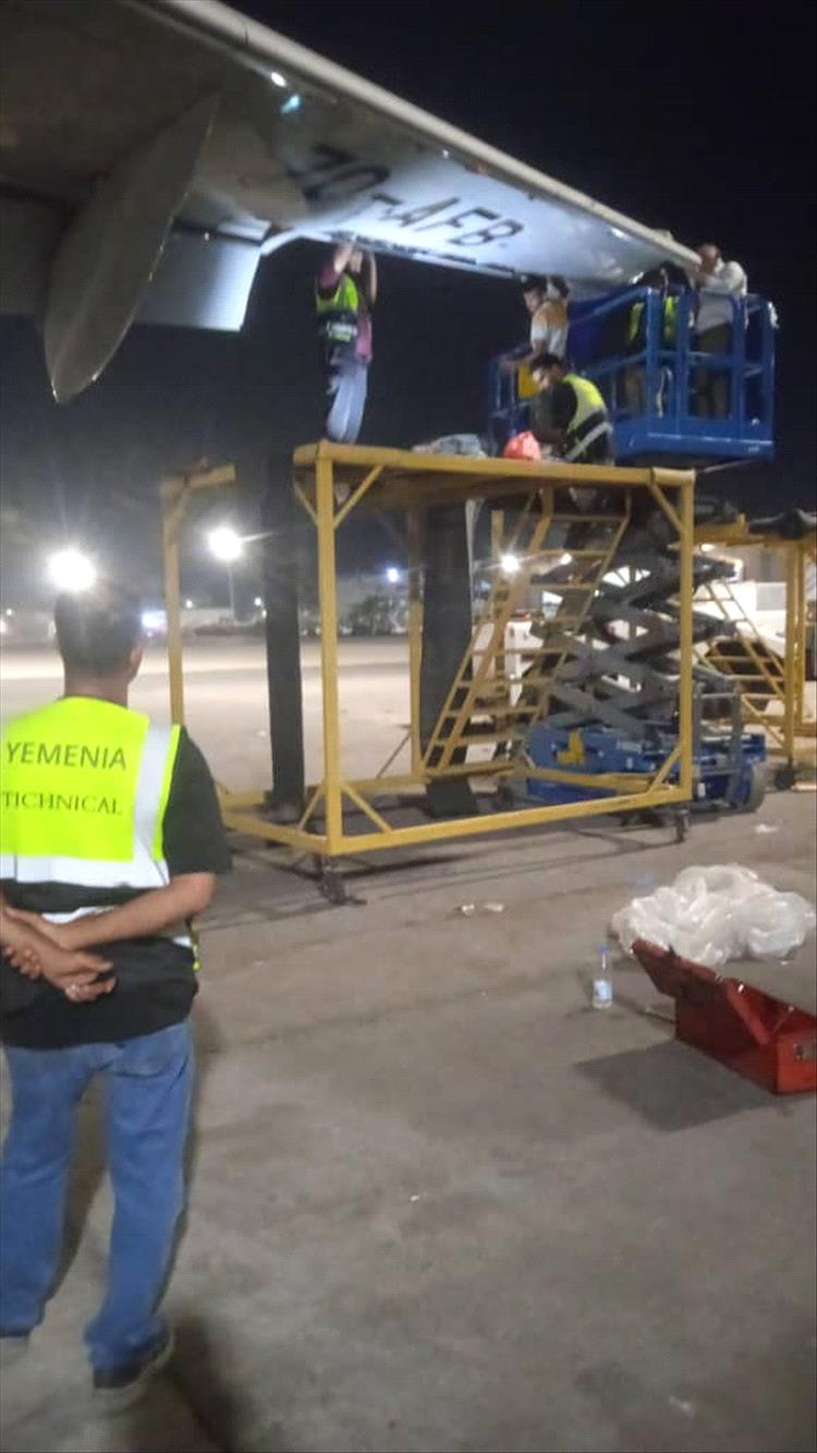 المهندس لؤي قعطبي: الطائرة المتضررة عادت للخدمة بزمن قياسي وجاهزية أسطول اليمنية في أعلى مستوياتها