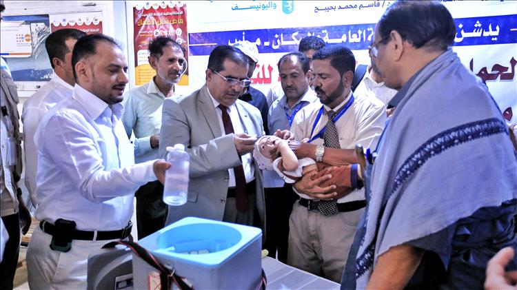 تدشين الجولة الثانية من الحملة الوطنية الطارئة للتحصين ضد شلل الأطفال بمأرب