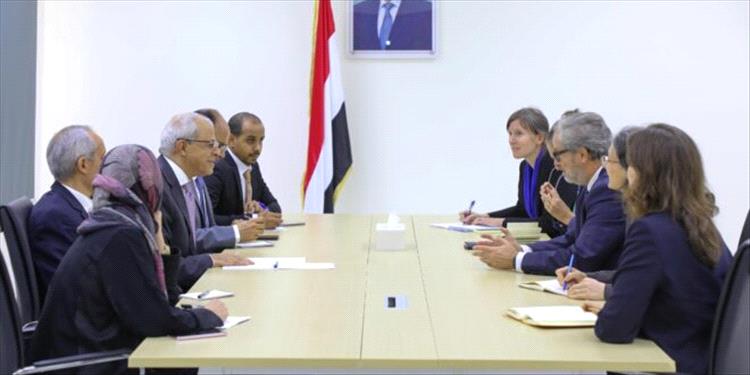 نائب وزير الخارجية يلتقي عدد من سفراء دول الاتحاد الأوروبي