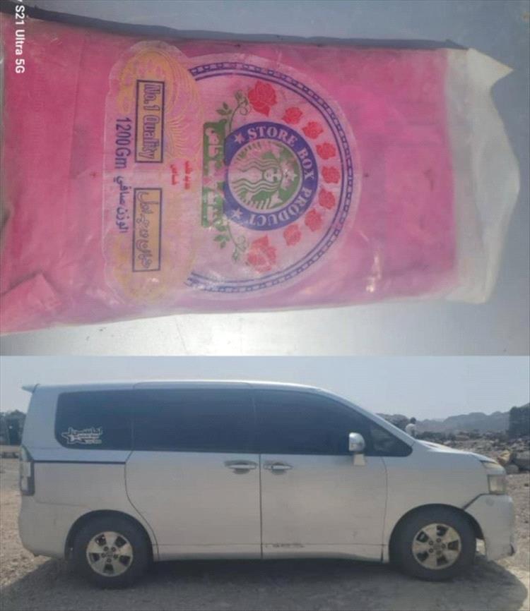 قوات العمالقة الجنوبية تضبط 1200 جرام من الحشيش في باب المندب