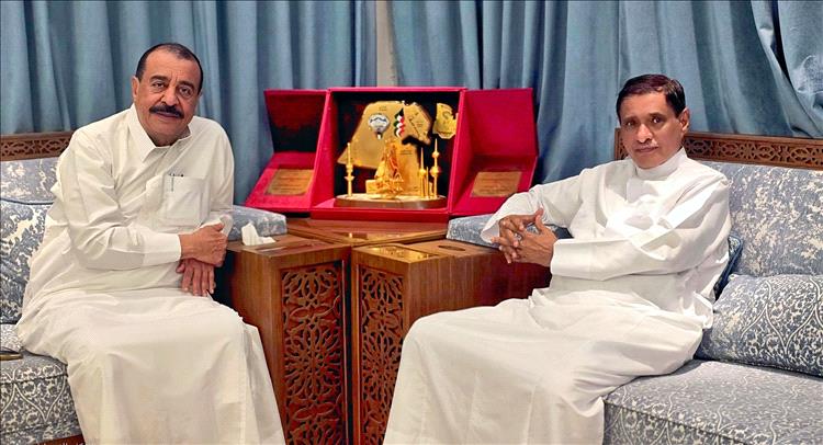 عضو مجلس الرئاسة البحسني يستقبل اللواء أحمد بن بريك