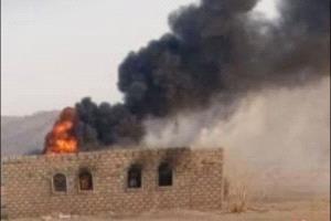ميليشيات الحوثي تحرق منزل مواطن في الجوف وتُهجّر أسرته تحت تهديد السلاح