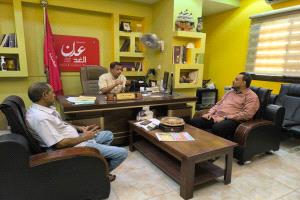 في إطار الشراكة لمكافحة الفساد وتعزيز الشفافية.. المنظمة الوطنية الجنوبية لمكافحة الفساد تزور مؤسسة "عدن الغد" وتبحث آفاق التعاون الإعلامي