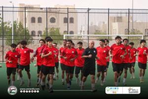منتخبنا الأولمبي يواصل تدريباته المكثفة في مأرب استعدادًا لتصفيات كأس آسيا