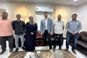 رئيس الجهاز المركزي للإحصاء تلتقي مدير مشروع تتبع النزوح في منظمة الهجرة الدولية
