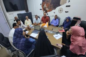 الدكتور الشبحي يستقبل وفد من منظمة أدرا ويناقش معهم تدخلاتهم لمشاريع جديدة في القطاع الصحي بالمحافظات