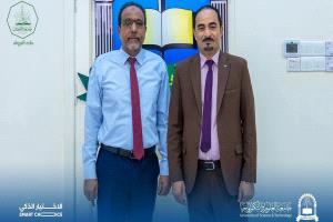 نائب رئيس جامعة الأحقاف في زيارة لجامعة العلوم والتكنولوجيا بعدن