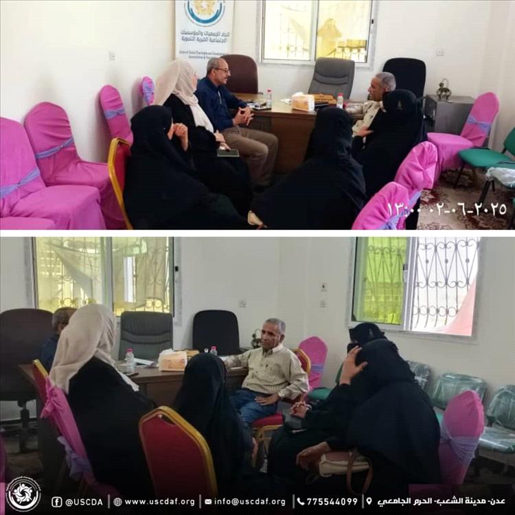 مدير عام الشؤون الاجتماعية والعمل في أبين يزور مقر الاتحاد لبحث سبل التعاون المشترك