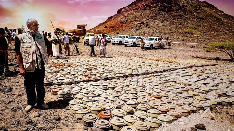 مسام ينزع (500,000) لغماً وعبوة ناسفة وذخيرة غير منفجرة في اليمن