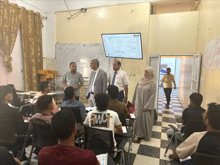 البروفيسور محمد الشعيبي يزور جامعة خليج عدن الدولية ويعقد عدد من الاجتماعات بقيادات وموظفي الجامعة