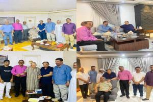 الرئيس علي ناصر يزور المناضلين باسندوه وانيس حسن يحيى والنائب البرلماني الدكتور مهدي عبدالسلام للاطمئنان على صحتهم