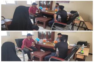 مدير عام مديرية الملاح بمحافظة لحج يناقش مع منظمة ادرا تدخلاتها في المديرية