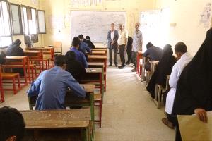 الأمين العام لمحلي أبين يدشن امتحانات المعهد الصحي بجعار