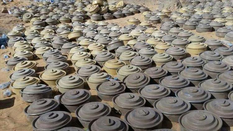 مسام ينتزع 551 لغماً خلال أسبوع زرعتها المليشيات الحوثية الارهابية