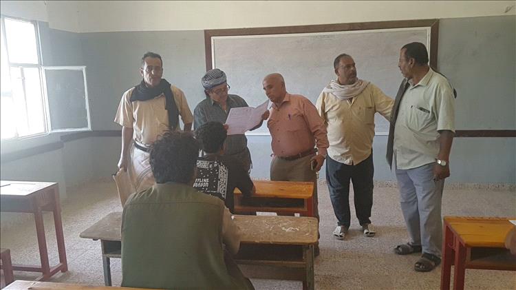 مدير عام لودر يدشن امتحانات إتمام شهادة الثانوية العامة بالمديرية