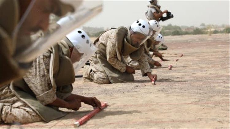 "مسام" يواصل جهوده في تطهير الأراضي اليمنية وينتزع 1.839 لغمًا في مايو