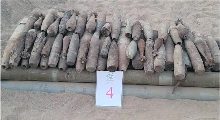"مسام" ينفذ عملية إتلاف ناجحة لأكثر من 3 آلاف لغم وذخيرة غير منفجرة في باب المندب