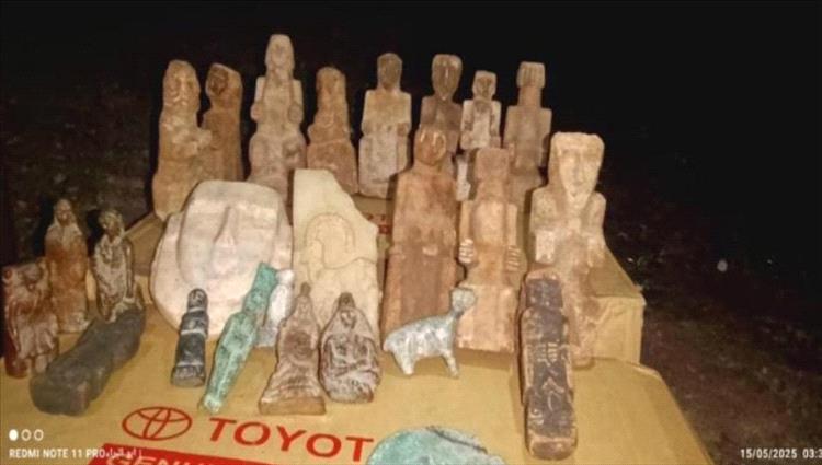 قوات العمالقة الجنوبية تحبط عملية تهريب قطع أثرية في باب المندب