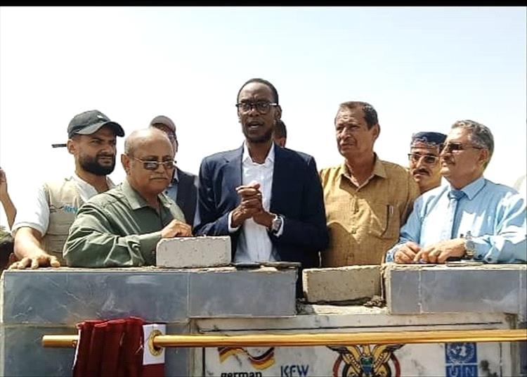 برعاية الوزير السقطري والوزير الشرجبي .. وضع حجر اساس لمشروع التدخلات الميدانية بمحافظة لحج