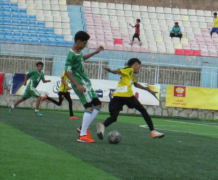 الصقر يهزم الرشيد في بطولة البراعم لأندية تعز