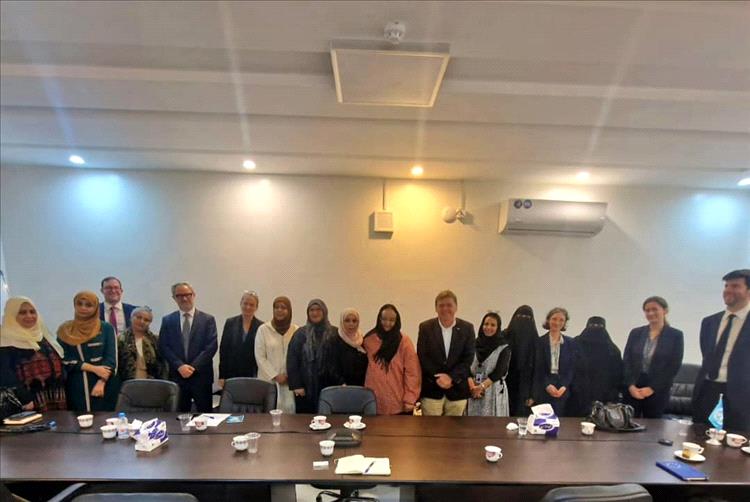 رئيسة اللجنة الوطنية للمرأة تبحث مع سفراء الاتحاد الأوروبي تعزيز الشراكة ودعم البرامج الاقتصادية والإنسانية للمرأة