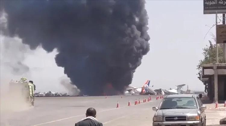 الكشف عن تفاصيل اللحظات الأخيرة لقصف وتدمير آخر طائرة في مطار صنعاء
