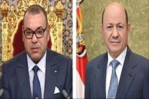 رئيس مجلس القيادة يتلقى برقية تهنئة من ملك المغرب بمناسبة العيد الوطني