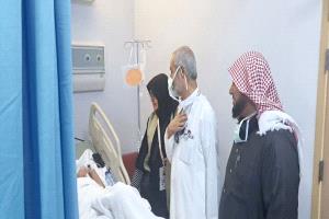 نائب وزير الصحة يتفقد حالات مرضية لحجاج يمنيين في المدينة المنورة