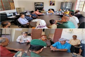 مدير عام حالمين يناقش آلية إعادة خدمة مياه الجبل مع اللجنة المعنية للمشروع