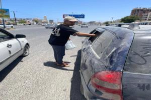 اتحاد الملتقيات الشبابية التطوعية بساحل حضرموت يدشّن مبادرة سقيا ماء بمنطقة المساكن بفوه