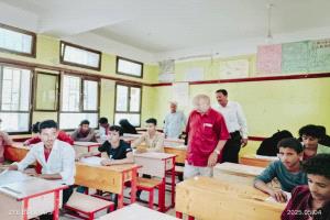 مدير تربية القبيطة يدشن اختبارات الثانوية العامة في مدارس كرش والشريجة