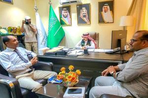 مكتب البرنامج السعودي لتنمية وإعمار اليمن في عدن يستقبل طالبات مشروع "الوصول إلى التعليم في الريف" بلحج
