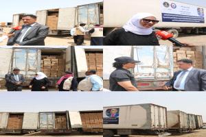 الدائرة الطبية لقوات المجلس الانتقالي تدشن توزيع محاليل وريدية للمراكز الطبية