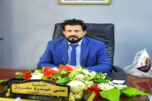 محروق يشيد بالمبادرة الشبابية لترميم الطريق الدولي في أبين ويثني على جهود العميد ناصر هادي