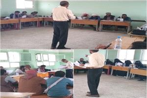 تدشين الورشة التدريبية الخاصة لاختبار أيسر لفصول التعليم التعويضي بمديرية المحفد.