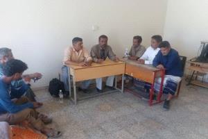 لقاء يجمع القائم بأعمال رئيس منسقية المجلس الانتقالي الجنوبي جامعة أبين و رئيس إدارة المنسقية بكلية التربية لودر