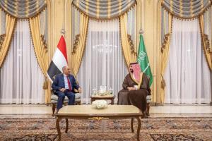 وزير الدفاع السعودي يبحث مع رئيس الوزراء أوضاع اليمن