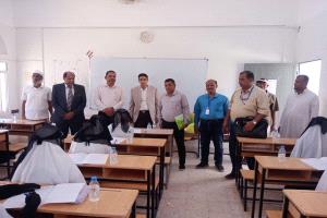 لجنة الإشراف المركزي لإمتحانات الثانوية العامة تزور عدد من المراكز الامتحانية بمديرتي سيؤن وشبام