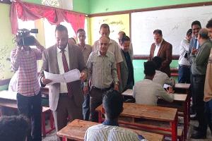 وزير التربية والتعليم يدشن اختبارات الثانوية العامة للعام 2025/2024 بمحافظة لحج