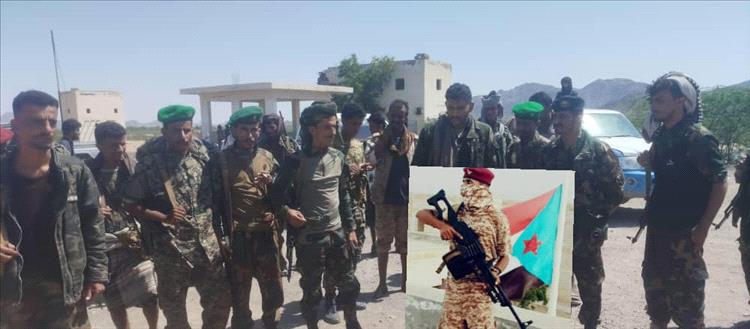 قائد الكتيبة الثانية تدخل سريع " الحنشي" يستلم رسمياً نقطة الفيض في المنطقة الوسطى بأبين