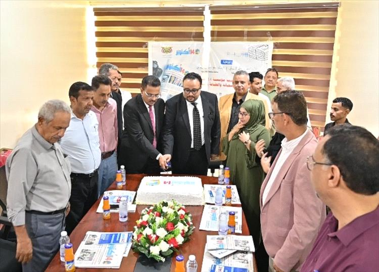 العمقي وباشراحيل يدشّنان مكتب مؤسسة “14 أكتوبر” في المكلا لتعزيز دور الإعلام الرسمي