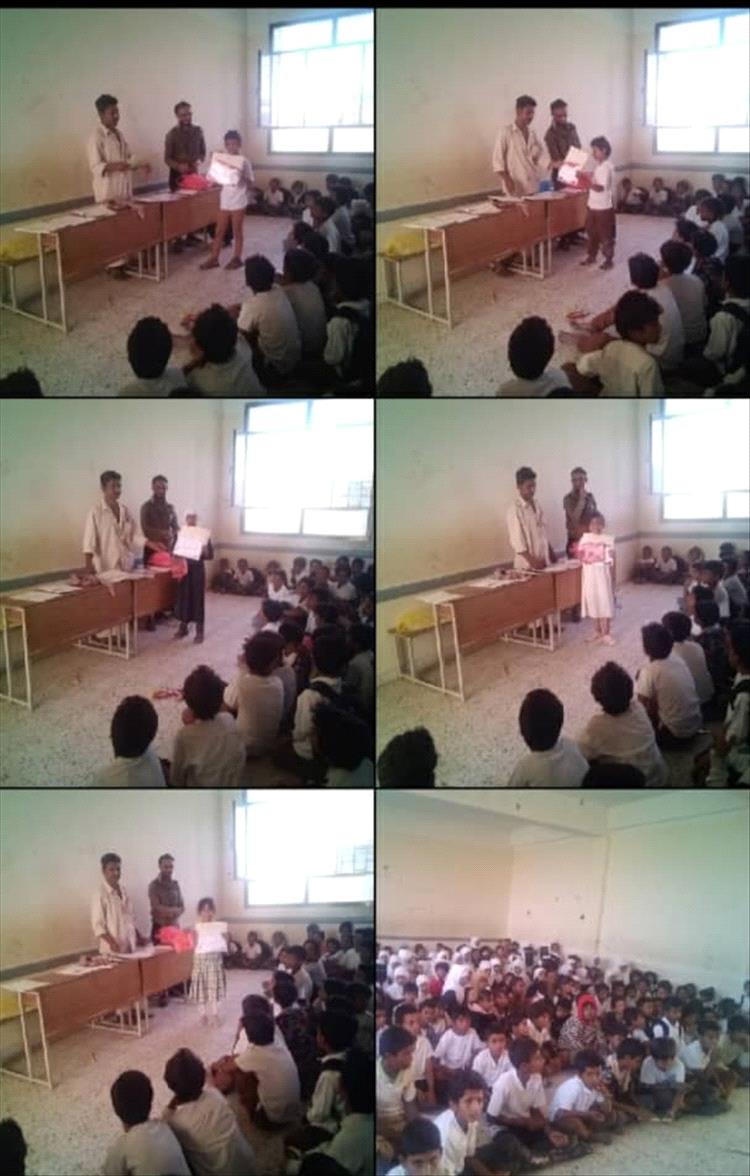 مدرسة المجد بالمحفد تكرّم طلابها المتفوقين