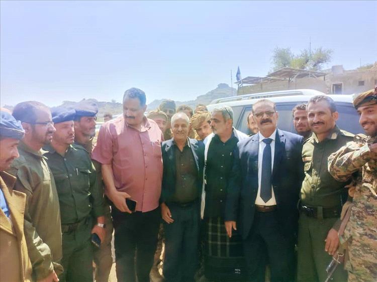 لجنة من وزارة الداخلية تطّلع على الأوضاع الأمنية بمحافظة الضالع