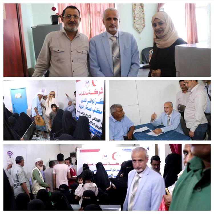 الوكيل الشبحي يدشن مخيماً طبياً مجانياً لمرضى السكر والضغط في مركز دوائي ويتفقد مركز الطوارئ التوليدية بالبريقة.