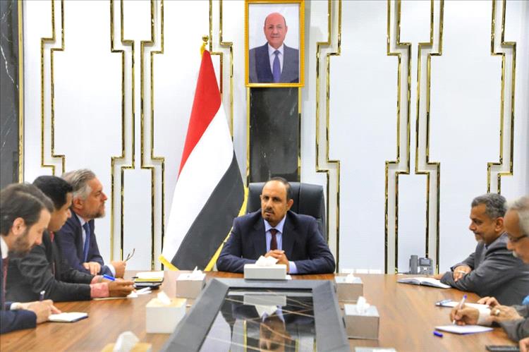 بن ماضي يبحث مع وفد الاتحاد الأوروبي تعزيز التعاون والاستقرار ودعم جهود السلام والاقتصاد المحلي