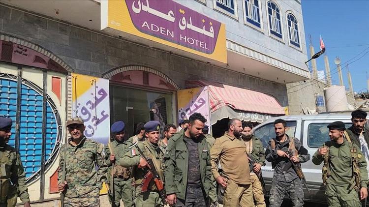 مدير أمن محافظة الضالع قائد الحزام الأمني يتفقد موقع الإعتداء على  فندق عدن ويتوعد بملاحقة المعتدين