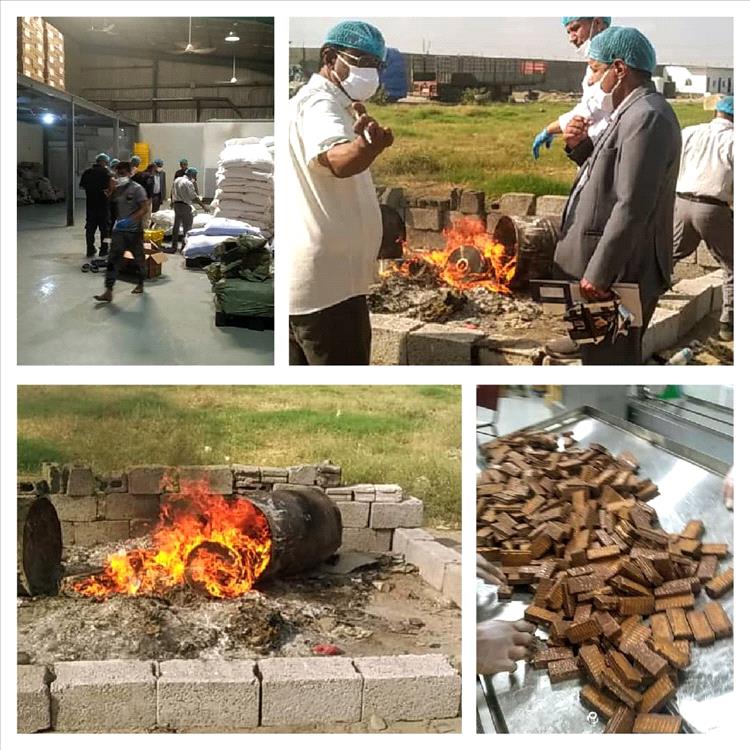 الصناعة والتجارة بلحج تُلزم مصنع "العربي" بمعايير الجودة وتدقيق أغلفة المنتجات